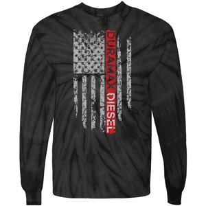 Duramax Diesel American Flag Tie-Dye Long Sleeve Shirt