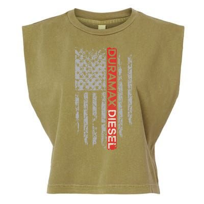 Duramax Diesel American Flag Garment-Dyed Women's Muscle Tee