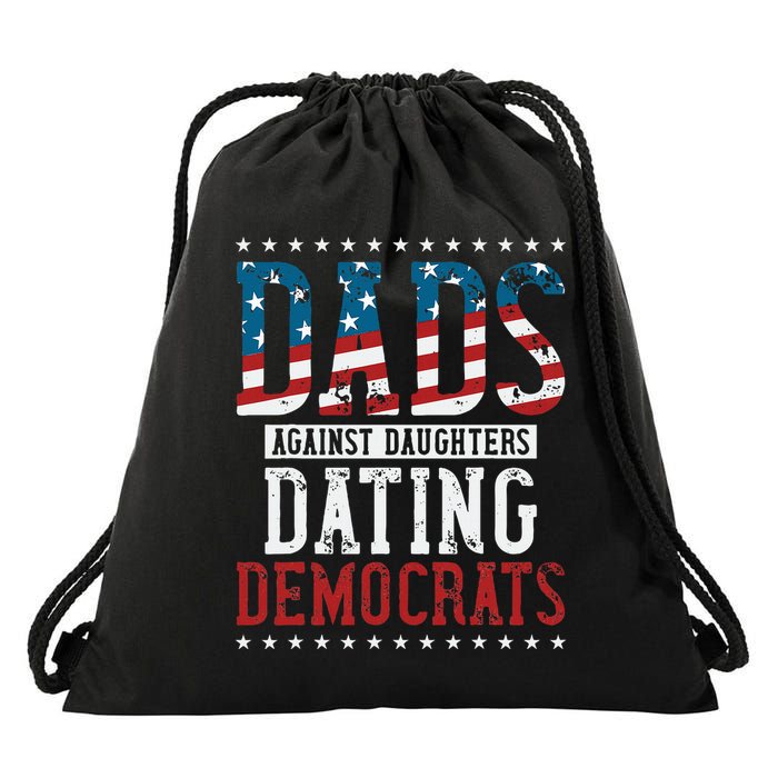 Daddd Dads Against Daughters Dating Democrats Drawstring Bag