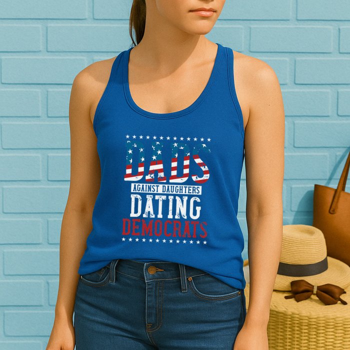 Daddd Dads Against Daughters Dating Democrats Womens Tank Top