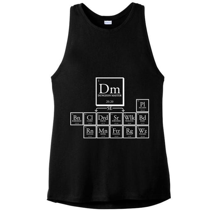 DnD Dungeon And Dragons Periodic Table Ladies PosiCharge Tri-Blend Wicking Tank