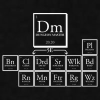 DnD Dungeon And Dragons Periodic Table Ladies PosiCharge Tri-Blend Wicking Tank
