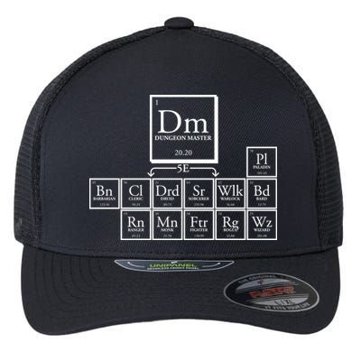 DnD Dungeon And Dragons Periodic Table Flexfit Unipanel Trucker Cap