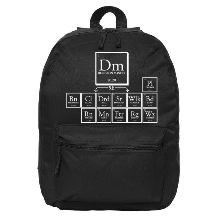 DnD Dungeon And Dragons Periodic Table 16 in Basic Backpack