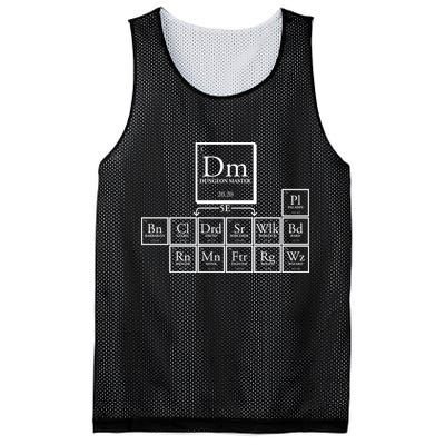 DnD Dungeon And Dragons Periodic Table Mesh Reversible Basketball Jersey Tank