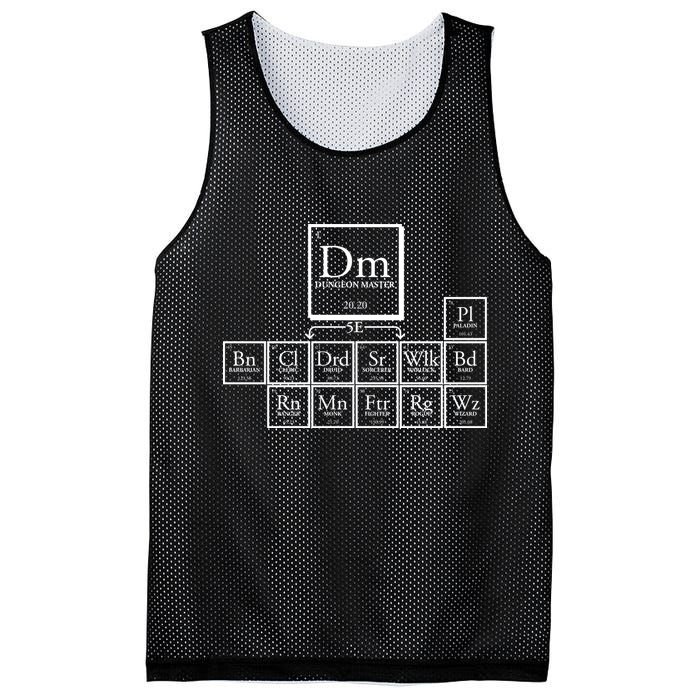 DnD Dungeon And Dragons Periodic Table Mesh Reversible Basketball Jersey Tank