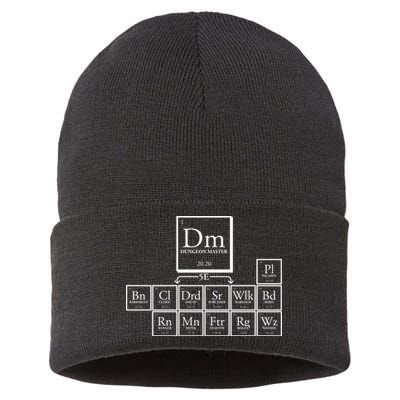 DnD Dungeon And Dragons Periodic Table Sustainable Knit Beanie