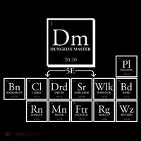DnD Dungeon And Dragons Periodic Table Baby Bodysuit