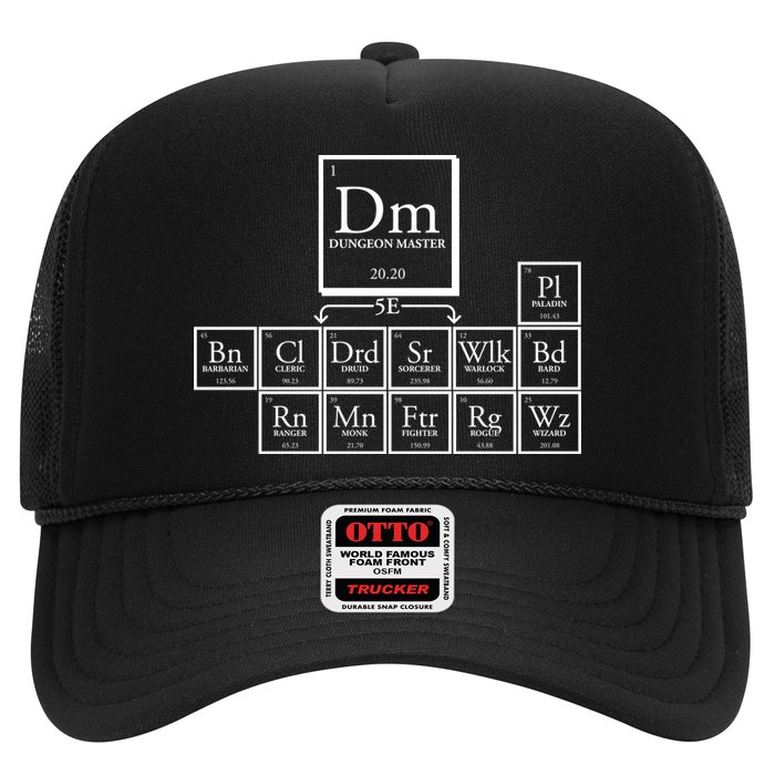 DnD Dungeon And Dragons Periodic Table Trucker Hat