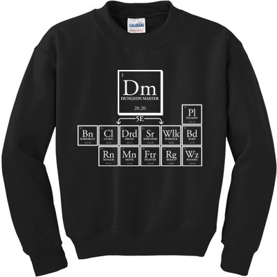 DnD Dungeon And Dragons Periodic Table Kids Sweatshirt