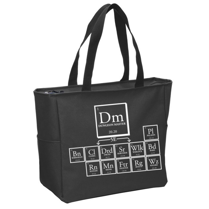 DnD Dungeon And Dragons Periodic Table Zip Tote Bag