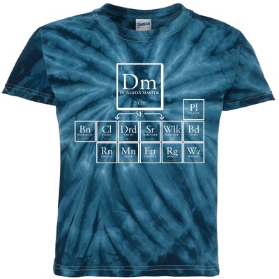 DnD Dungeon And Dragons Periodic Table Kids Tie-Dye T-Shirt