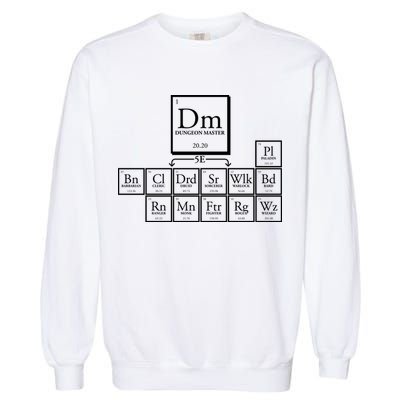 DnD Dungeon And Dragons Periodic Table Garment-Dyed Sweatshirt