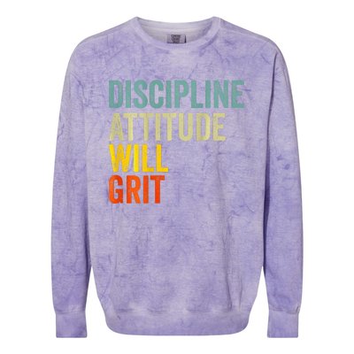 D.A.W.G Discipline Attitude Will Grit Colorblast Crewneck Sweatshirt