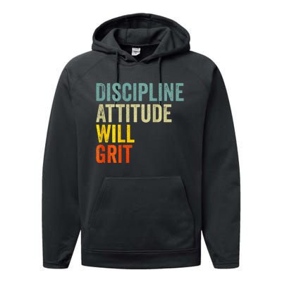 D.A.W.G Discipline Attitude Will Grit Performance Fleece Hoodie