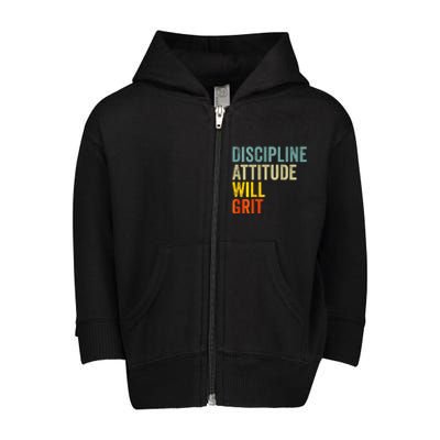 D.A.W.G Discipline Attitude Will Grit Toddler Zip Fleece Hoodie