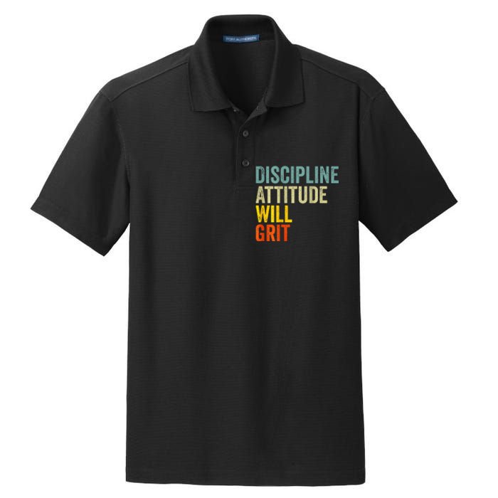 D.A.W.G Discipline Attitude Will Grit Dry Zone Grid Polo