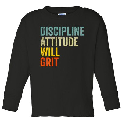 D.A.W.G Discipline Attitude Will Grit Toddler Long Sleeve Shirt