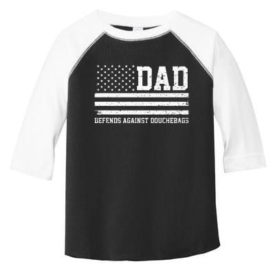 Dad Defends Against Douchebags Father Day Toddler Fine Jersey T-Shirt