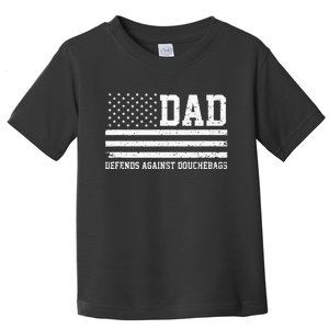 Dad Defends Against Douchebags Father Day Toddler T-Shirt