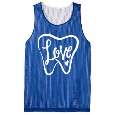 Dentist Dental Assistant Valentines Day Love Gift Mesh Reversible Basketball Jersey Tank