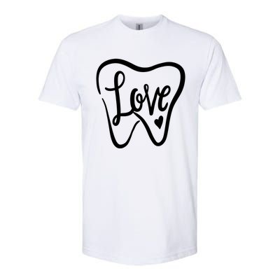 Dentist Dental Assistant Valentines Day Love Gift Softstyle® CVC T-Shirt