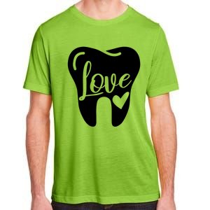 Dentist Dental Assistant Valentines Day Love Great Gift Adult ChromaSoft Performance T-Shirt