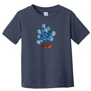 Dachshund Dog And Balloons Toddler T-Shirt