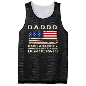 DADDD Dads Against Daughter Dating Democrats Father's Day Mesh Reversible Basketball Jersey Tank