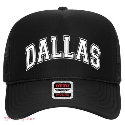 Dallas High Crown Mesh Back Trucker Hat