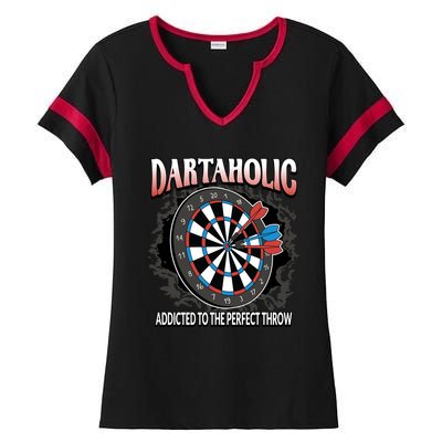 Dartaholic Ladies Halftime Notch Neck Tee