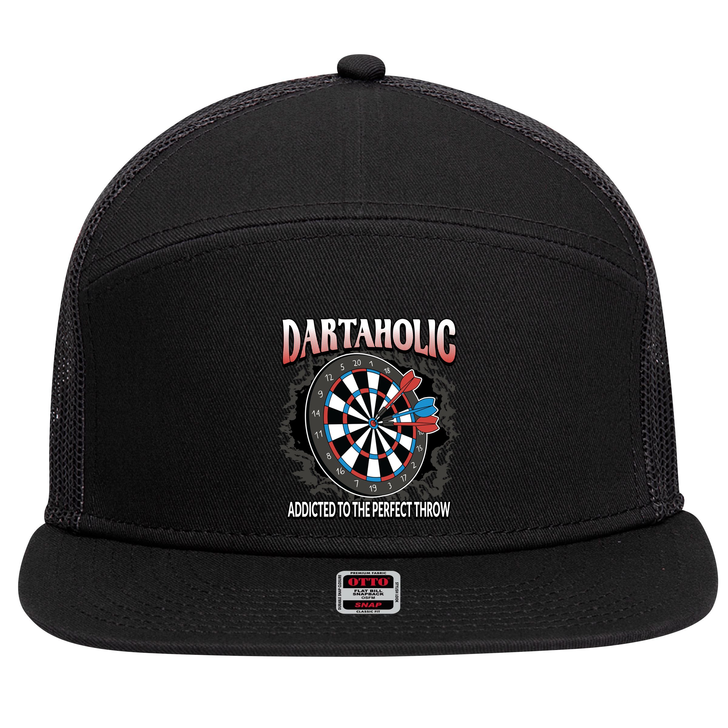 Dartaholic 7 Panel Mesh Trucker Snapback Hat