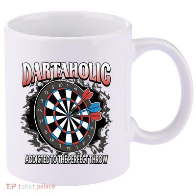 Dartaholic 11oz C Handle Ceramic Mug