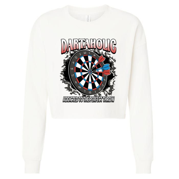 Dartaholic Cropped Pullover Crew