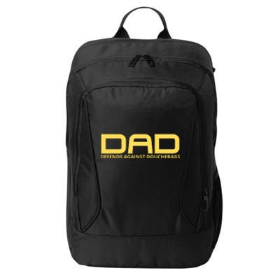 Dad Defends Against Douchebags City Backpack