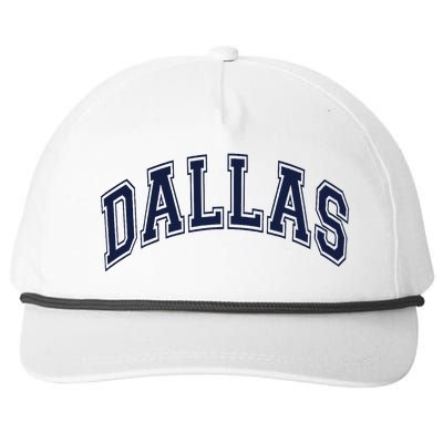 Dallas Snapback Five-Panel Rope Hat