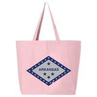 Distressed Diamond And Stars Arkansas State Flag 25L Jumbo Tote
