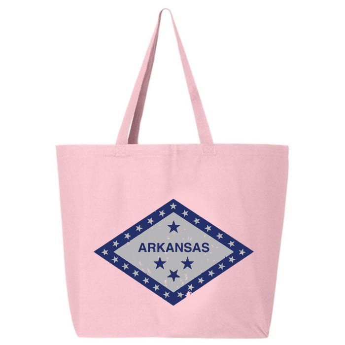 Distressed Diamond And Stars Arkansas State Flag 25L Jumbo Tote