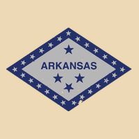 Distressed Diamond And Stars Arkansas State Flag Zip Tote Bag