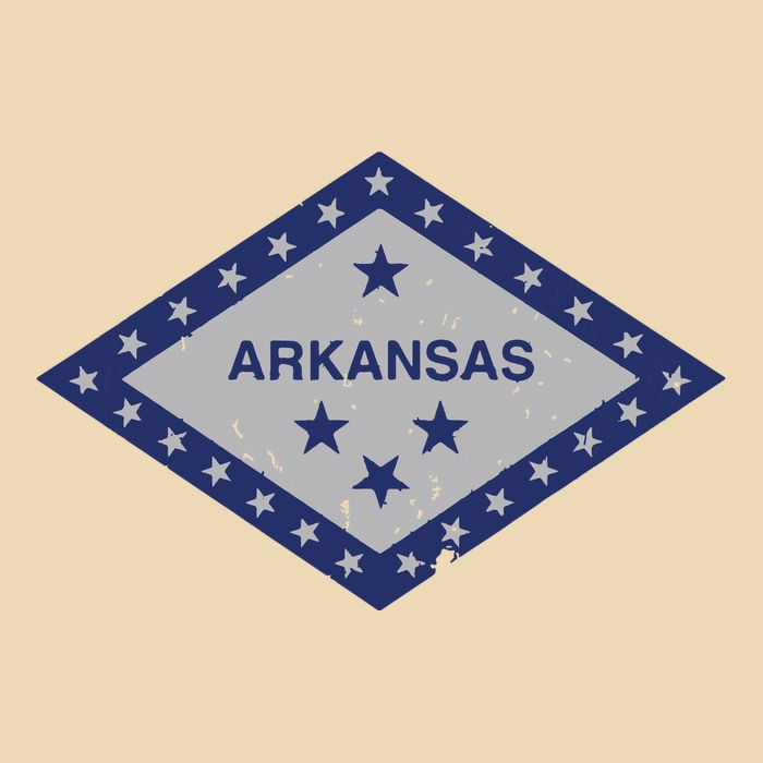 Distressed Diamond And Stars Arkansas State Flag Zip Tote Bag