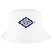 Distressed Diamond And Stars Arkansas State Flag Cool Comfort Performance Bucket Hat