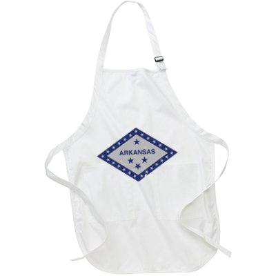 Distressed Diamond And Stars Arkansas State Flag Apron