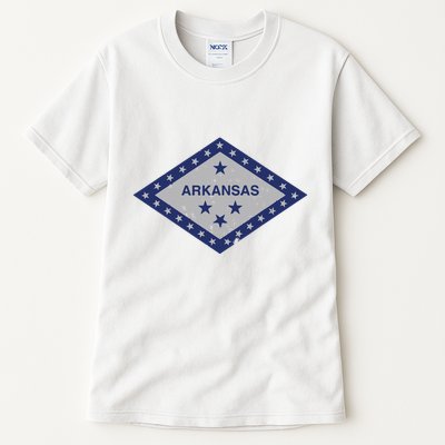 Distressed Diamond And Stars Arkansas State Flag Tall T-Shirt