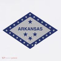 Distressed Diamond And Stars Arkansas State Flag Premium T-Shirt
