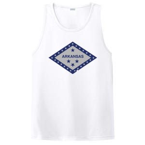 Distressed Diamond And Stars Arkansas State Flag PosiCharge Competitor Tank