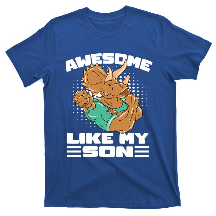 Dino Dad Awesome Like My Son Fathers Day Gift T-Shirt