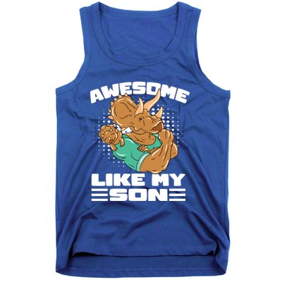 Dino Dad Awesome Like My Son Fathers Day Gift Tank Top