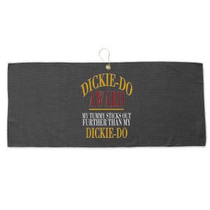 Dickie Do Award My Tummy Sticks Out Further Than My Dickie Do Large Microfiber Waffle Golf Towel