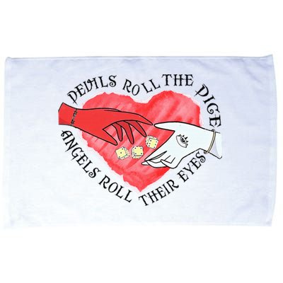 Devils Dice Angels Eyes Valentine's Day Costume Microfiber Hand Towel