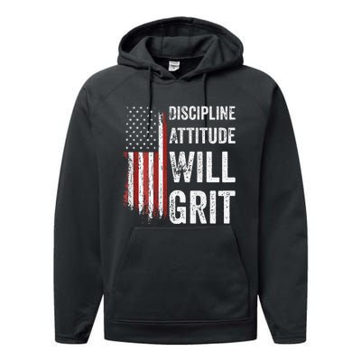 D.A.W.G Discipline Attitude Will Grit Gym Motivation Workout Performance Fleece Hoodie